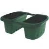 16-inch Double-Sided Adjustable Railing Planter - Green