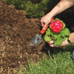 Leonard Solid Cast Aluminum Trowel With Gel Grip 7 Leonard Solid Cast Aluminum Trowel With Gel Grip -Gardeners Edge Sales at10 1