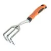 Leonard Solid Cast Aluminum Cultivator With Gel Grip -Gardeners Edge Sales at30 angle