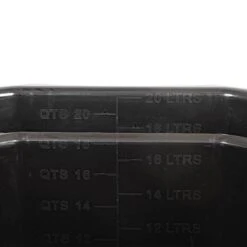 5 Gallon Heavy Duty Black Flatback Bucket -Gardeners Edge Sales b100tsge gradations