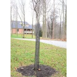 Rigid Plastic Mesh Tree Guard By A.M. Leonard, 4in Diameter X 48in Length, 5ct Bundle -Gardeners Edge Sales bg48 2