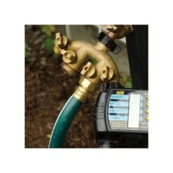4-Way Brass Water Splitter/Shut Off Valve -Gardeners Edge Sales bm4 2