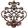 Cast-Iron Single Flowerpot Holder, Antique Brown