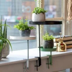 Window Dressing Plant Stand Clamps -Gardeners Edge Sales clmt 1