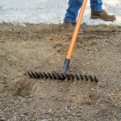 Leonard Straight Rake With Forged Steel Head And Composite Handle -Gardeners Edge Sales cs16 4 1