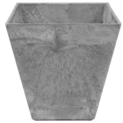 Self-Watering Ella ArtStone Square 8 Grey Planter -Gardeners Edge Sales es35080 1