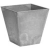 Self-Watering Ella ArtStone Square Grey Planter, 12"