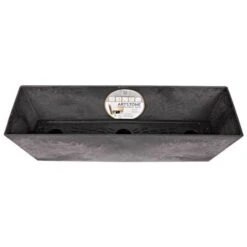 Self-Watering Ella ArtStone Flower Box 21.5" X 6.5" -Gardeners Edge Sales es36228 3