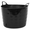 Tuff Flex Tub 12 Gallon Black -Gardeners Edge Sales f12 bk 1