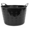 Tuff Flex Tub 16 Gallon Black -Gardeners Edge Sales f16 bk 1