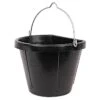 4.5 Gallon Rubber Flatback Bucket -Gardeners Edge Sales fb18tsge 1