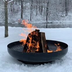 Metal Low Fire Pot -Gardeners Edge Sales ff478am 4