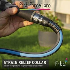 FITT Force™ Pro Commercial-Grade Lay Flat Hose, 3/4-Inch Diameter, 100-Foot Length -Gardeners Edge Sales ffp53400 3