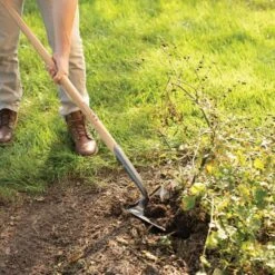 Leonard Forged Round Point Shovel With 48in Ash Handle -Gardeners Edge Sales fw4 2