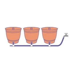 Daisy Rain Sprinkler Pots Set Of 3 -Gardeners Edge Sales g5011 9