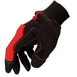 West County Men's Garden Gloves Brick Red Medium -Gardeners Edge Sales ggm 1r md 2