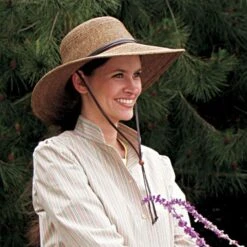 Sloggers Womens Braided Wide Brim Hat Brown -Gardeners Edge Sales ghb01 2