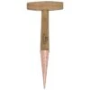 Copper Plated Dibber, Carbon Steel/Wood -Gardeners Edge Sales gt121am 2