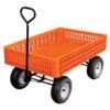 Leonard Orange Utility Wagon, 30in X 46in X 7.5in Tray -Gardeners Edge Sales gw45