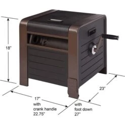 Decorative Hose Box, 200ft Capacity -Gardeners Edge Sales hb778 4