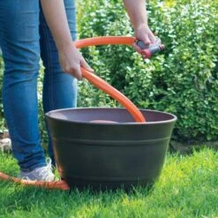 Aged Bronze Hose Pot 15 Aged Bronze Hose Pot -Gardeners Edge Sales hp1924 5