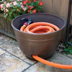 Aged Bronze Hose Pot 16 Aged Bronze Hose Pot -Gardeners Edge Sales hp1924 6