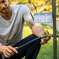 Free-Standing Garden Hose Hanger -Gardeners Edge Sales ihcf 3kd 4 1