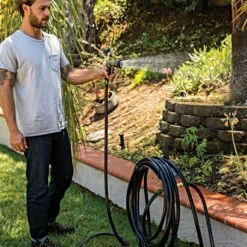 Free-Standing Garden Hose Hanger -Gardeners Edge Sales ihcf 3kd 6 1
