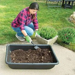 26 Gallon Mortar And Soil Mixing Tub 36x24x8 21 26 Gallon Mortar And Soil Mixing Tub 36x24x8 -Gardeners Edge Sales m100tsge planting