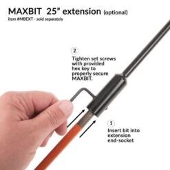 The MAXBIT 6 Inch Garden Hole Digging Drill Bit -Gardeners Edge Sales mb6 o 2
