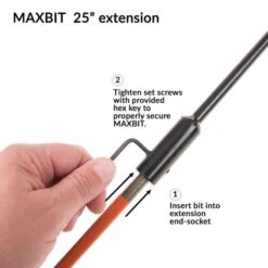 The MAXBIT Garden Hole Digging Drill Bits With Extension -Gardeners Edge Sales mbx px 4