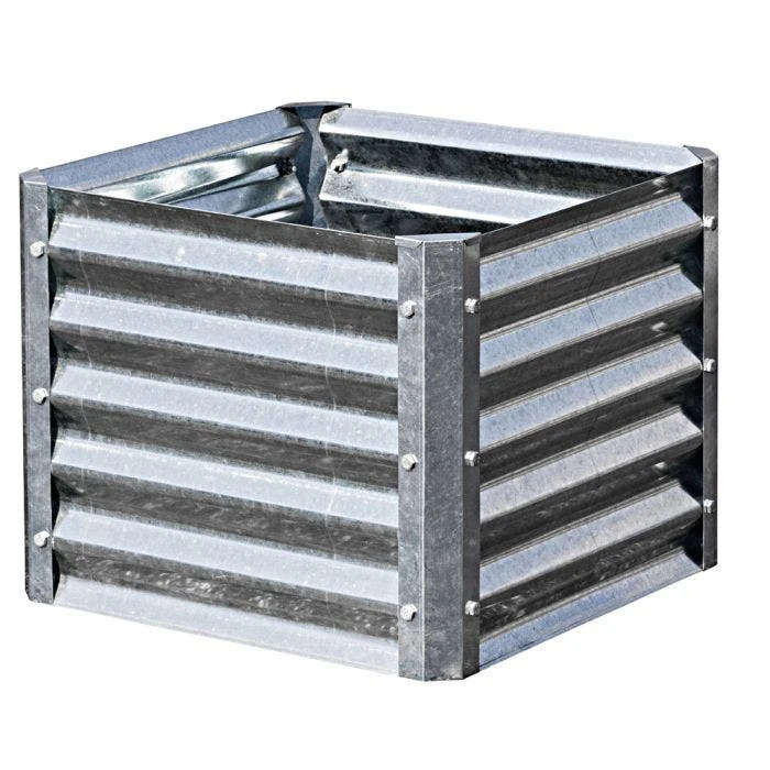 EarthMark Galvanized Metal Raised Garden Bed High Square 22x22 3 EarthMark Galvanized Metal Raised Garden Bed High Square 22x22