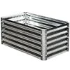 EarthMark Galvanized Metal Raised Bed, High Rectangle, 22" X 40"