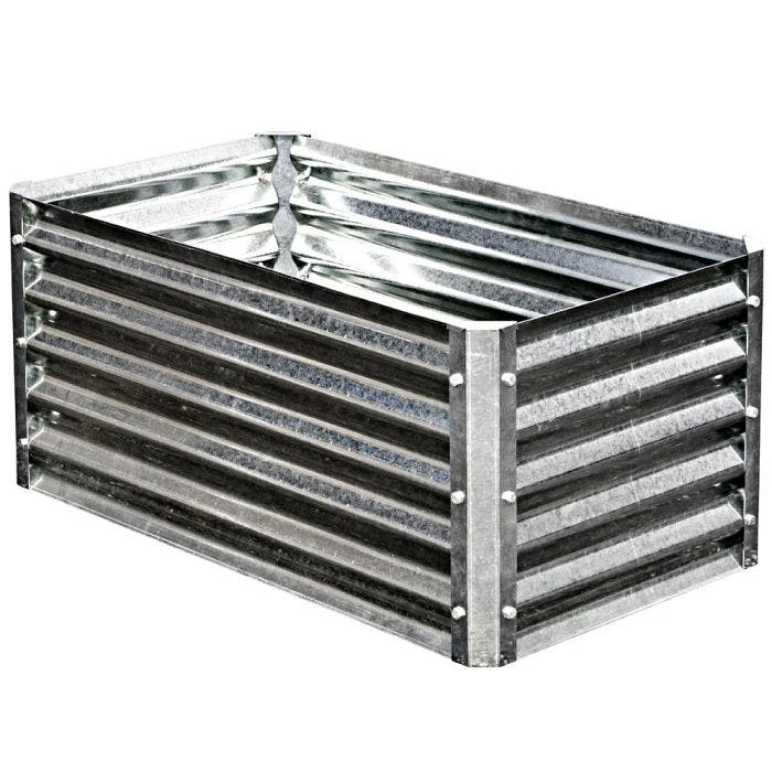 EarthMark Galvanized Metal Raised Bed, High Rectangle, 22" X 40" 3 EarthMark Galvanized Metal Raised Bed, High Rectangle, 22" X 40"