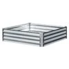 EarthMark Galvanized Metal Raised Garden Bed Low Square 40x40 1 EarthMark Galvanized Metal Raised Garden Bed Low Square 40x40 -Gardeners Edge Sales mgb l023