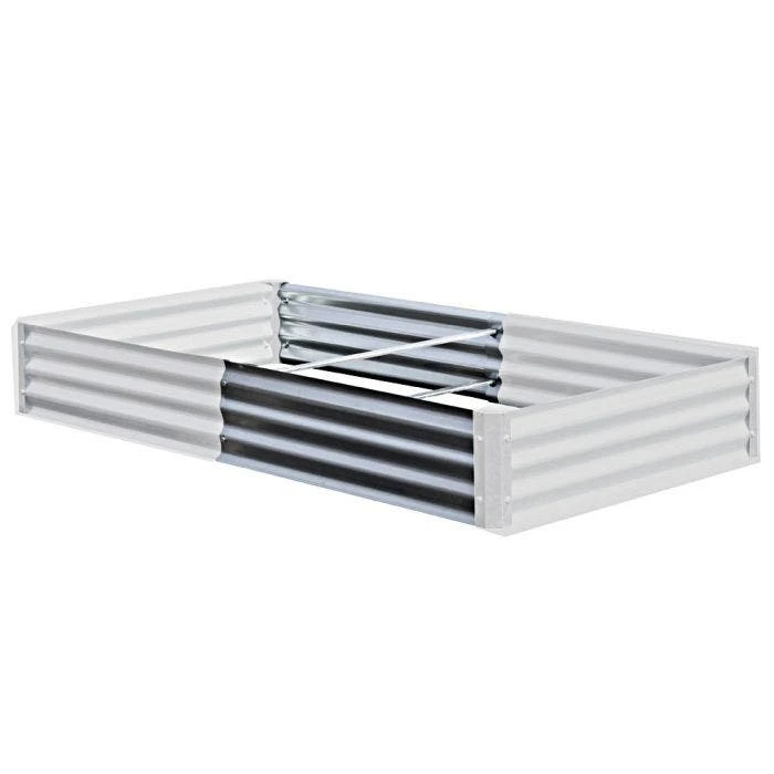 EarthMark Galvanized Metal Raised Garden Bed Low 36in Bed Extension Set 3 EarthMark Galvanized Metal Raised Garden Bed Low 36in Bed Extension Set