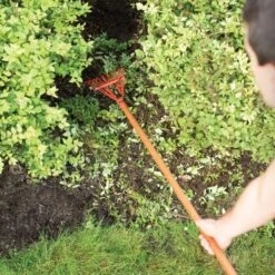 Leonard Narrow Shrub Rake, 54in Handle -Gardeners Edge Sales msr 208 4