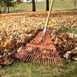 Steel 24 Tine Spring Rake By A.M. Leonard, Lifetime Warranty -Gardeners Edge Sales msr 224u 4