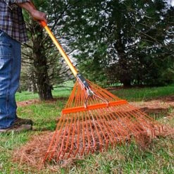 Leonard Spring Rake W/ Fiberglass Handle, 24 Tines 15 Leonard Spring Rake W/ Fiberglass Handle, 24 Tines -Gardeners Edge Sales msrf 224 3 1