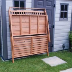 Hemlock Foldable Potting Bench -Gardeners Edge Sales pb01 2