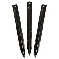 Permaloc Set Of Six 8-foot Long Sections - Black Anodized Finish -Gardeners Edge Sales pba8 stakes