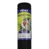 Poultry Fence 25 Foot X 36 Inch Roll Black Hexagonal Mesh