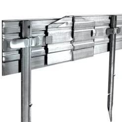 Permaloc Set Of Six 8-foot Long Sections - Aluminum Milled Finish -Gardeners Edge Sales pml8 2