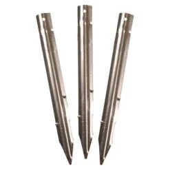 Permaloc Set Of Six 8-foot Long Sections - Aluminum Milled Finish -Gardeners Edge Sales pml8 stakes