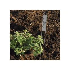 Vertical Plant Marker With Zinc Name Plate, .875in X 3.25in, 25-Pack -Gardeners Edge Sales pmv 12 2