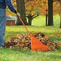 Leonard Poly Lawn Rake With Composite Handle 24 Inch Head -Gardeners Edge Sales ppr24 3 1