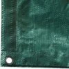 Tuff Tarp 4.5oz. Polyethylene With Grommets 3ft Apart 3ft Sewn Rope 6ft X 8ft Green -Gardeners Edge Sales pt68 2