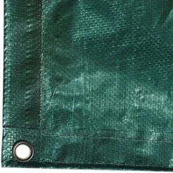 Green Tuff Tarp, 4.5oz. Polyethylene With Grommets, 8ft X 10ft