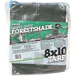 Green Tuff Tarp, 4.5oz. Polyethylene With Grommets, 8ft X 10ft -Gardeners Edge Sales pt810 2 1