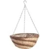 Basket 14" Hanging Banana Leaf Spiral -Gardeners Edge Sales r304am